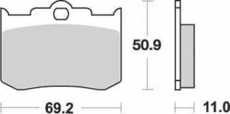 SBS - PLACUTE FRANA RACING SINTER - 662RS