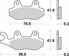 SBS - PLACUTE FRANA SCOOTER CERAMIC - 163HF = 713HF