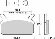 SBS - PLACUTE FRANA STREET EXCEL SINTER - 668LS