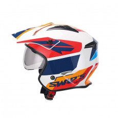 SIFAM - Casca Open-face S-LINE S769 TROOPER - ALB/ROSU/ALBASTRU, XL