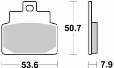 SBS - PLACUTE FRANA SCOOTER CERAMIC - 153HF = 748HF