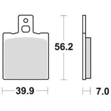 SBS - PLACUTE FRANA SCOOTER CERAMIC - 164HF