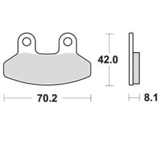 SBS - PLACUTE FRANA SCOOTER CERAMIC - 178HF