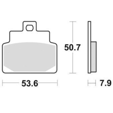 SBS - PLACUTE FRANA SCOOTER MAXI CARBONTECH - 153CT