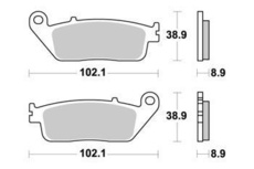 SBS - PLACUTE FRANA SCOOTER MAXI SINTER - 184MS