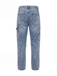 Blugi carpenter din denim în două tonuri - Img 6