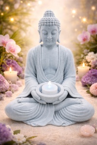 Statuetă Buddha vedere unghi alternativ render