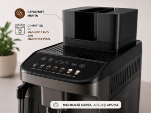 Extensie Rezervor Cafea Boabe Compatibil De'Longhi Magnifica Evo și Magnifica Plus