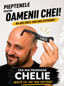 Pieptene pentru Oameni Chei cu Suport - Cadou Amuzant Bărbați