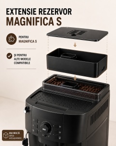 Extensie rezervor cafea boabe compatibil De'Longhi Magnifica S si alte modele