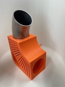Dispozitiv de aliniere pentru jog-uri de țeavă din inox cu diametre de 63.5mm, 76mm și 89mm, ideal pentru fabricarea sistemelor de evacuare.
