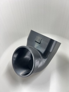 Adaptor admisie aer 76 mm compatibil BMW M57 M47 - vedere frontală apropiată