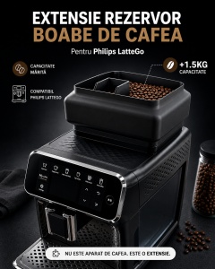 Baza extensie LatteGo V2 cu cadru si adaptor cafea macinata, vedere de sus