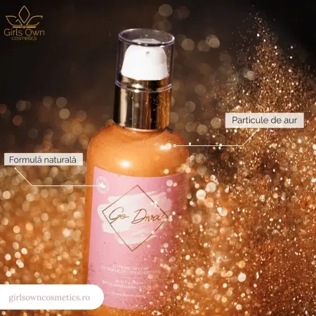 GO DIVA – Loțiune hidratantă cu Cacao și particule de Aur - Img 5