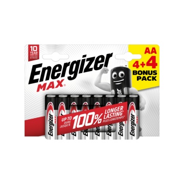 Baterii Energizer Max AA - Set de 8
