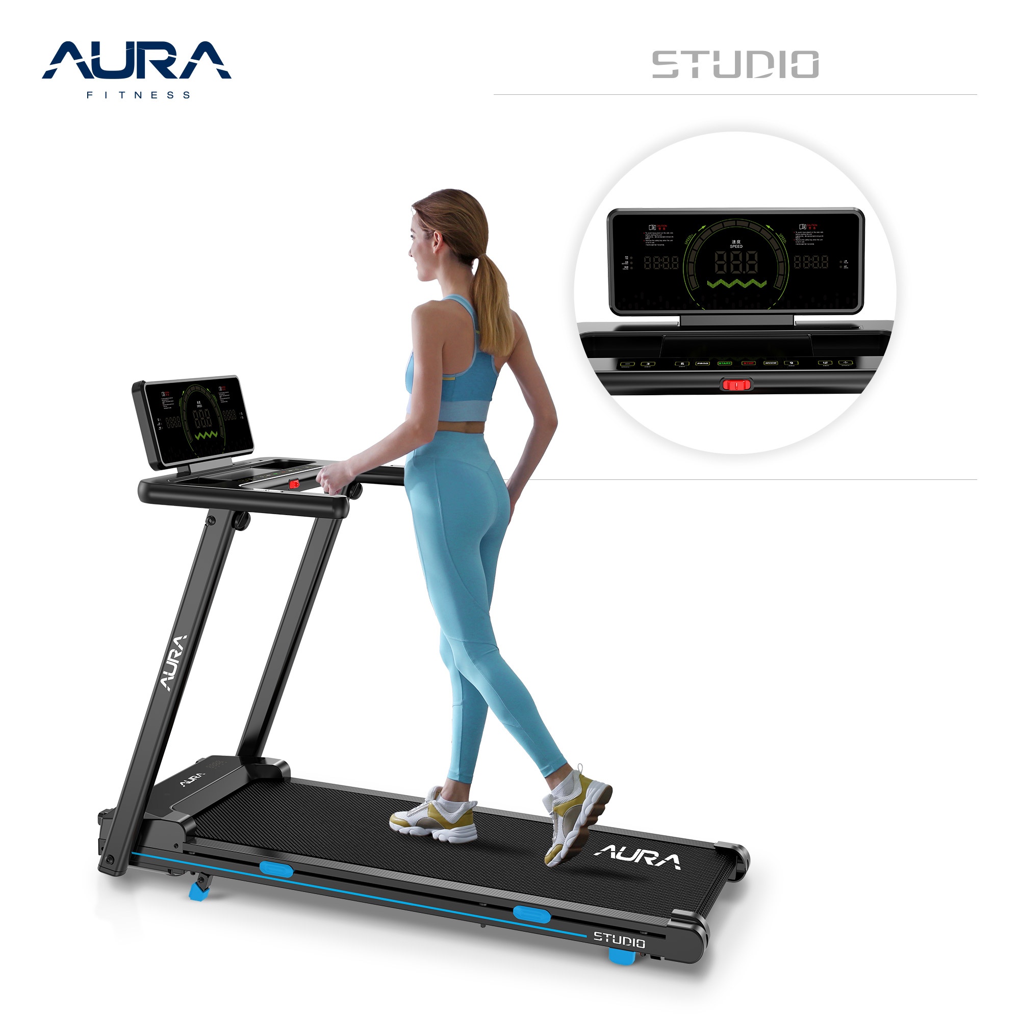 AURA STUDIO компактна бягаща пътека за дома