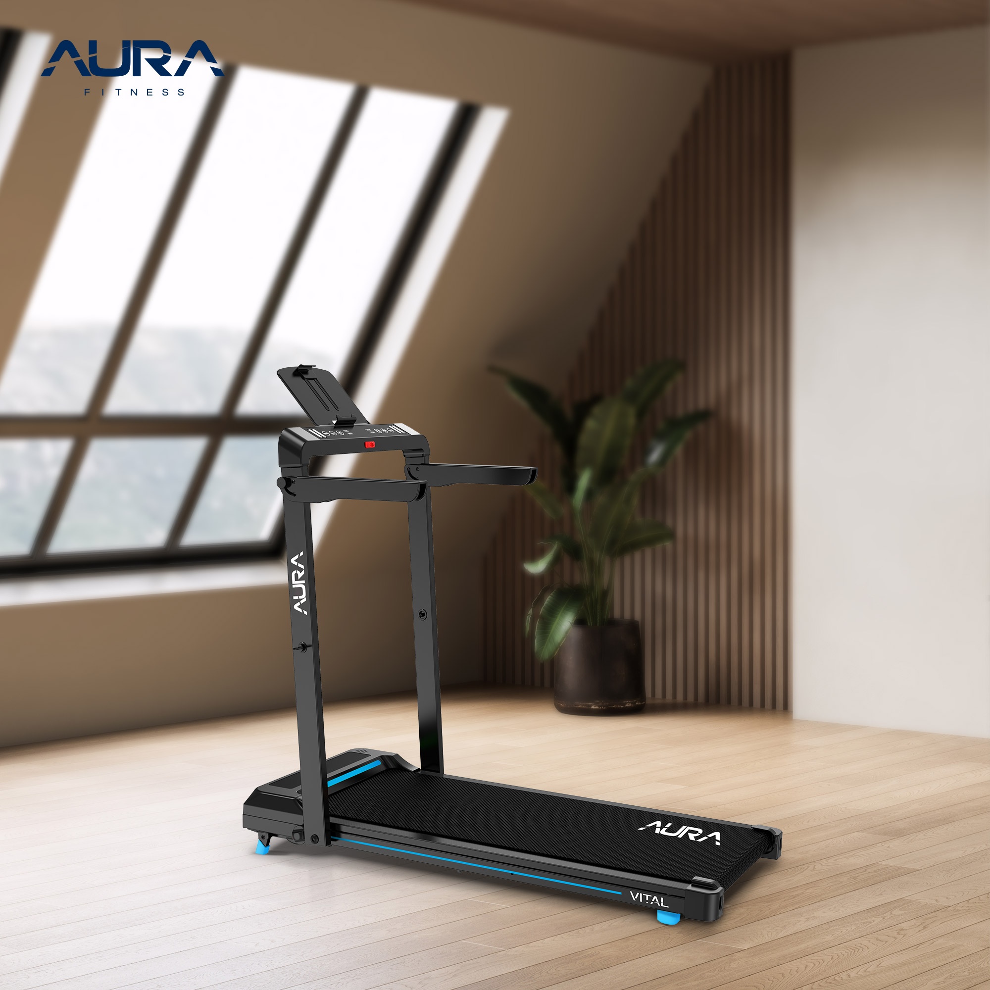 AURA VITAL тиха работа и 5-слойна бягаща повърхност