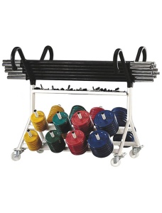 Disc and barbell stand