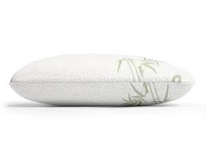 Pernă ergonomică Nateris Bamboo Memory Foam, fermă, husă detașabilă, 70 × 40 × 12 cm, alb - Img 2