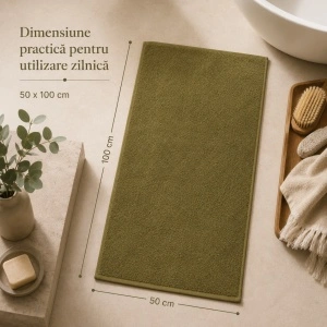 Prosop de baie Kiwi 70x140 cm, bumbac egiptean, OEKO-TEX®, kaki - Img 4
