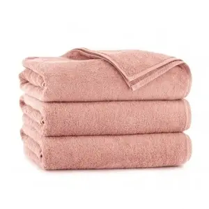 Set 2 Prosoape Față și Mâini Kiwi, 50x100 cm, bumbac egiptean, 500 GSM, OEKO-TEX®, roz