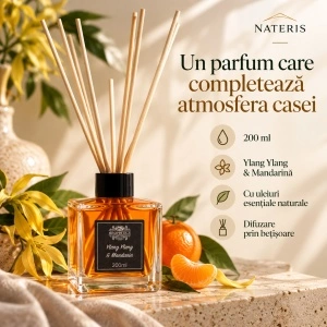 Difuzor parfum Ylang Ylang și Mandarină, 200 ml - Img 2