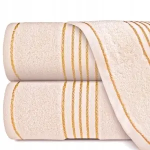 Set 6 prosoape, 100% bumbac, 500 GSM, OEKO-TEX, set cadou, ecru/gri - Img 6