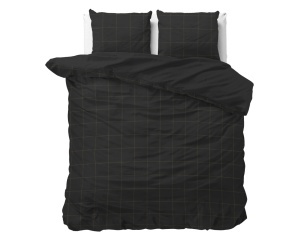 Set lenjerie de pat Dream Satin Anthracite Grey, husă pilotă 220x200 cm și 2 fețe de pernă 60x70 cm, 100% bumbac satinat, închidere tip hotel, gri antracit (Copy 1) - Img 5