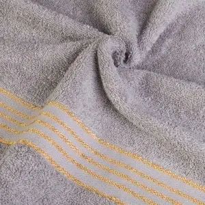 Set 6 prosoape, 100% bumbac, 500 GSM, OEKO-TEX, set cadou, ecru/gri - Img 3