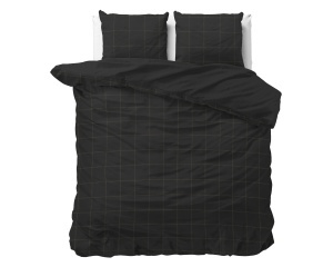 Set lenjerie de pat Dream Satin Anthracite Grey, husă pilotă 240x220 cm și 2 fețe de pernă 60x70 cm, 100% bumbac satinat, închidere tip hotel, gri antracit - Img 5
