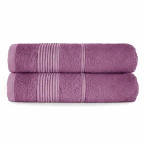 Set 2 prosoape baie Nateris Bamboo Moreno, 70x140 cm, 500 g/m², lavandă