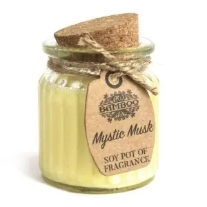 Lumânare parfumată Mosc Mistic, ceară naturală de soia, 120 g, ardere până la 20 ore