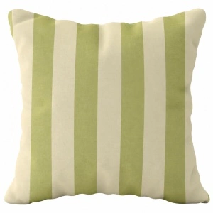 Față de pernă decorativă model cu dungi, 43x43 cm, verde/crem