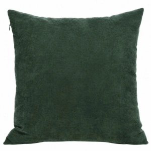Față de pernă decorativă, poliester, 40 × 40 cm, verde