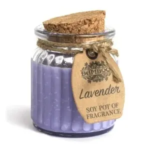 Lumânare parfumată Lavandă, ceară naturală de soia, 120 g, ardere până la 20 ore