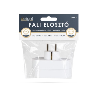 Adaptor de perete cu 2 prize - 250V - 16A - Img 3