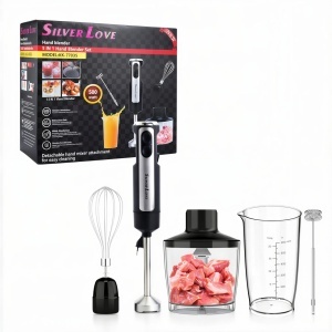Blender Vertical 35cm, Silver Love 5 în 1. 500W cu Accesorii