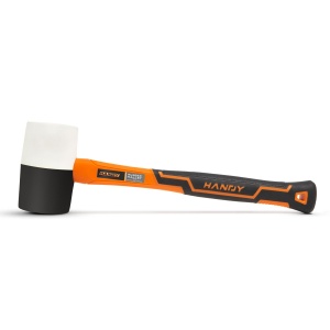 Ciocan de cauciuc cu mâner din fibră de sticlă - 680 g
