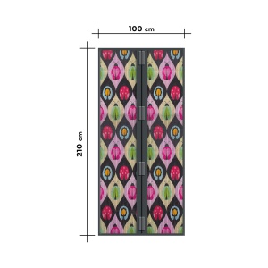 Cortina de țânțar pentru ușă - magnetic - 100 x 210 cm - bug - Img 4