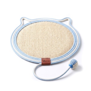 Covoraș pentru pisici cu suprafață de zgâriere și joacă – 43 cm