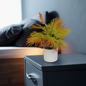 Decor artificial de plante palmier artificial - 22 x 8.5 cm