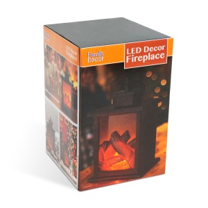 Decoraţie model şemineu cu LED - 12 x 12 x 18,5 cm - Img 2