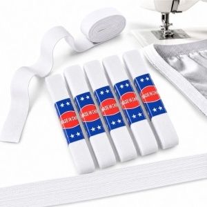 Elastic Alb 2mx2.5cm pentru Uz General, 5/set Croitorie și Confecții