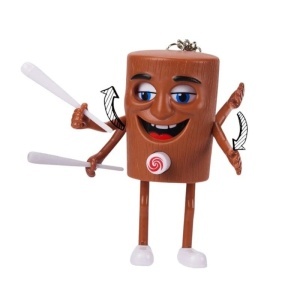 Figurina Breloc 9cm Tung Tung Shaur, cu Schimbare de Expresie Diferite Culori