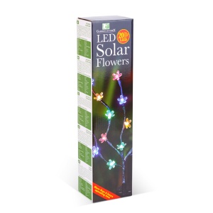 Floare solară LED cu țăruș - 20 LED-uri colorate - 65 cm - Img 3