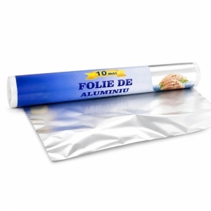 Folie de Aluminiu 10m, Rola Bucătărie 28cm