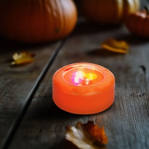 Iluminare pentru Halloween cu LED - LED 4 culori - 2 x AAA - portocaliu - 77 x 35 mm
