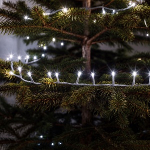 Instalație luminoasă – 50 m – alb rece – 1000 LED – 220–240 V – 9 W – cablu transparent - Img 4