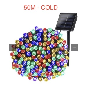 Instalatie solara 50 M / 250 LED - alb rece