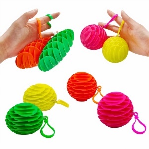 Jucarie Antistres 12/set Model Breloc, din Plastic 15cm Diferite Culori